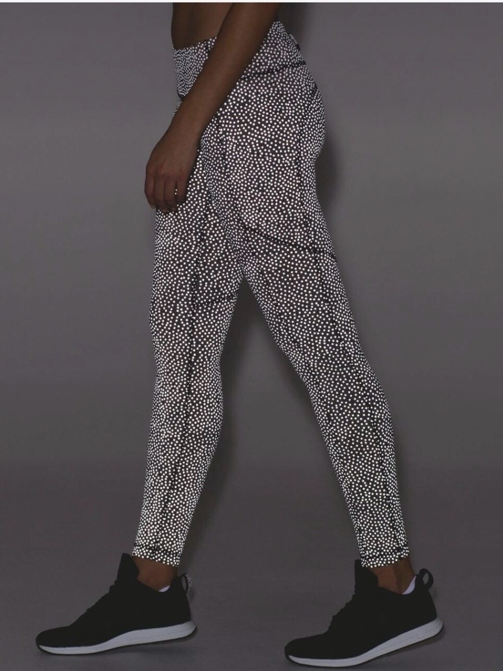 lululemon athletica Black and White Dot Print High-Waist Leggings